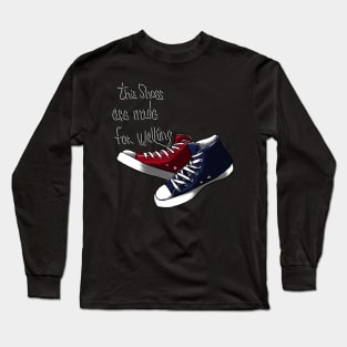 Walking Shoes Long Sleeve T-Shirt